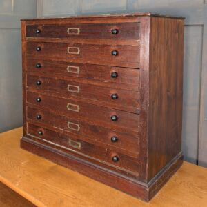 1930's Vintage Miniature Collectors Plan Chest used for Smaller Church Textiles