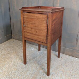 Antique Edwardian Regency Style Mahogany Bedside Cabinet