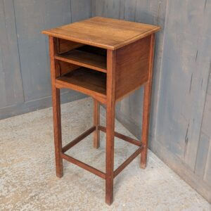 Tall Oak Vintage Sheet Music Storage Cabinet Lectern