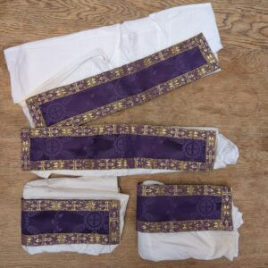 Four Attractive Purple Gold Apparelled Amices