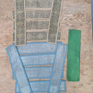 13 Assorted Vintage Blue, Grey and Green Apparells for Amices