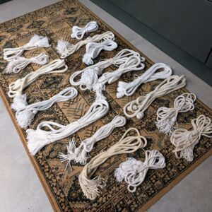 17 White Clergy Cincture Cords