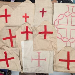 12 Vintage and Antique Lenten Lent Linen and Fine Cotton Cover up Covers