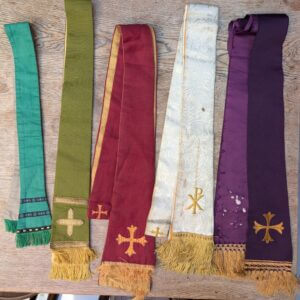 Five Assorted Grade B Vintage Stoles