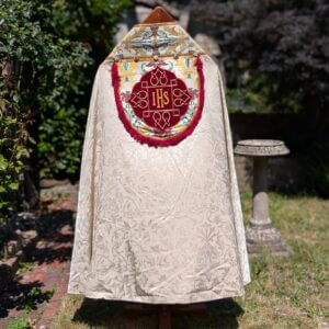 Excellent Fine Ornate Red Gold & Ivory Cope