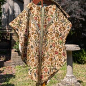 Rich Antique Brocade Tapestry Chasuble with Birds & Flowers