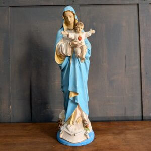 Large Medium Vintage English Religious Statue of The Madonna The Immaculate Conception