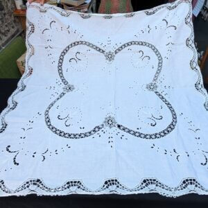 Communion Linen #7 - Beautiful Linen & Cotton Lace Altar Table Cloth Fair Linen