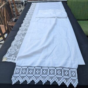 Communion Linen #14 - 2 Altar Runners 1 Particularly Nice with 5 Crosses Fair Linens