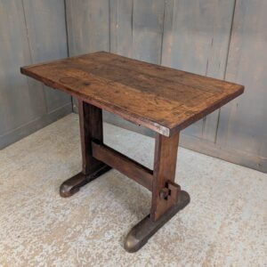 Simple Antique Oak Refectory Style Communion Table