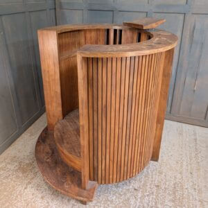 Super Mid- Century Futuristic 1960's Vintage Teak Pulpit