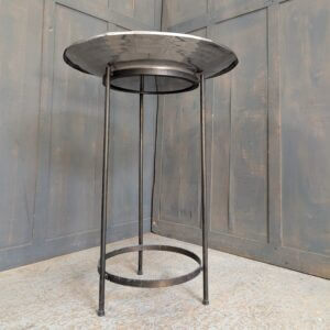 Modernist Mid Century Bronze and Nickel Plated Brass Baptismal Font