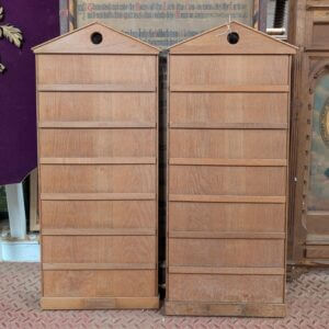 Two Solid Oak Hymn Boards from Wesley Methodist Church (SOLD)