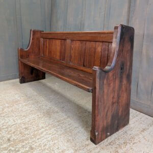 Very Heavy Late 19th Century Pitch Pine Church Chapel Pews from St David’s North Wales