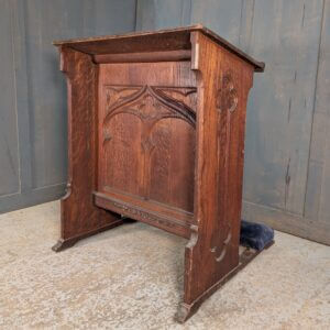 Vintage Late Gothic Oak Double Sided Large Prayer Desk Prie Dieu from Ilford