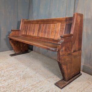 Hounslow Geometric Inspired Mid Century Oak Church Pews Benches
