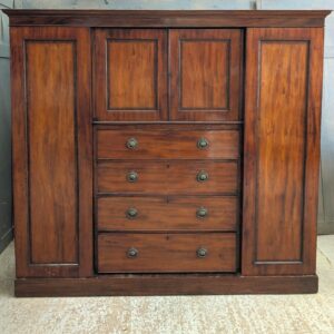 Victorian Mahogany Beaconsfield Fully Dismantling Chest Wardrobe Cupboard
