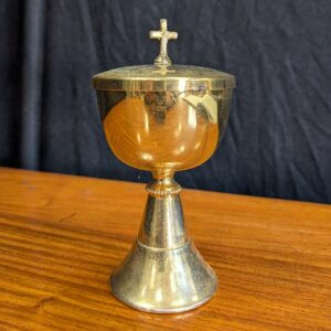 Smaller Size Modern Italian Gilt Brass Ciborium
