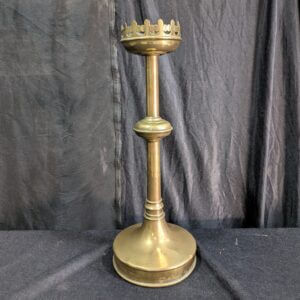Medium Large Antique Gothic Church Candlestick