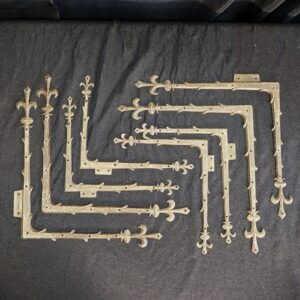 Eight Victorian Gothic Iron Decorative Furniture Braces