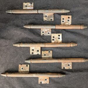 Five French Armoire Style Antique Door Hinges