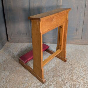 Mid Century 1950's Vintage Light Oak Prayer Desk Prie Dieu