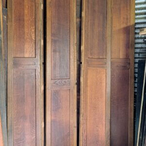 Mid Century Pale to Medium Oak Panel Back Pew Panels Panelling