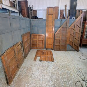 Seven Different Sized Oak Antique Panels form a Vicarage in Tunbridge Wells