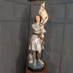 Rare Antique Large Religious Statue of Joan of Arc