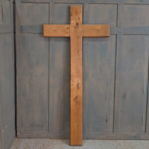Very Attractive Well Made Large Plain Oak Cross
