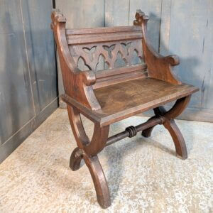 Decorative & Stylish 1860's Gothic Ecclesiastical Ministers Chair