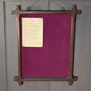 Attractive Mild Gothic Oak Noticeboard from St Giles Darlton