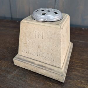 Heavy Memorial Vase for Decorating a Burial Plot