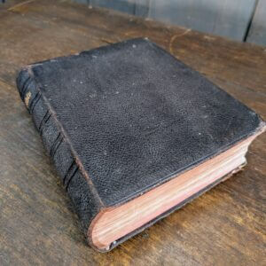 Large Leather Bound 1924 Oxford Church Lessons Bible