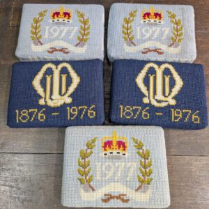 Group of 5 Church Hassocks Cushions Kneelers 1976-1977