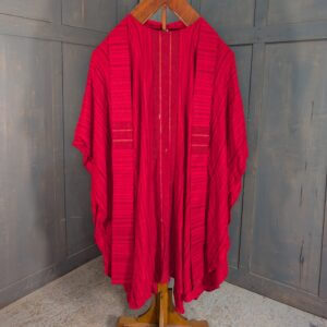 Vintage Slabbinck Extra Large Red Chasuble & Stole with Gold Thread
