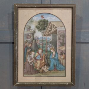 Antique Medici Society Chromolitograph of Pintoricchio's Nativity of Christ