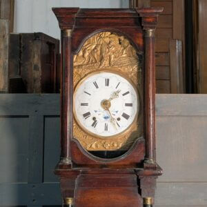 Early 19th Century French Antique Pine Grandfather Clock