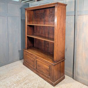 Generously Proportioned Oak Bookcase with Adjustable Shelves