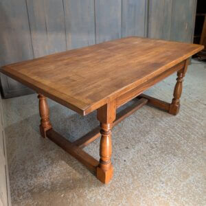 Well Looked After Solid Oak Refectory Table Standard Size