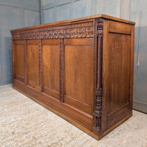 Good Size Oak Altar with Carved Details from Burrswood Prayer Chapel
