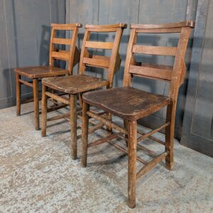 Trio Anglesey Heavy Ladderback Church Chapel Chairs